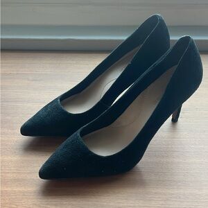 Banana Republic Black Suede Pointed-Toe Heels